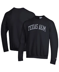 Champion Men's Black Texas A&M Aggies Basic Arch Fleece Pullover Sweatshirt