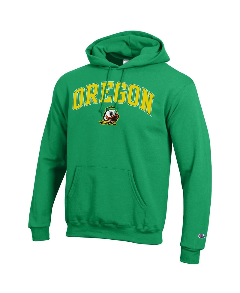 Champion Men's Champion Kelly Green Oregon Ducks Arched Logo Fleece Pullover Hoodie