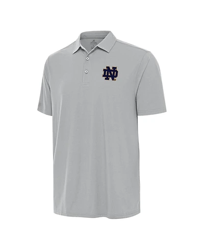 Antigua Men's Gray Notre Dame Fighting Irish Era Polo Shirt