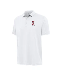 Antigua Men's White Nebraska Huskers Reprocess Polo Shirt