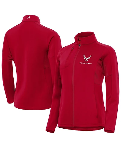 Antigua Women's Red Air Force Generation Full-Zip Jacket