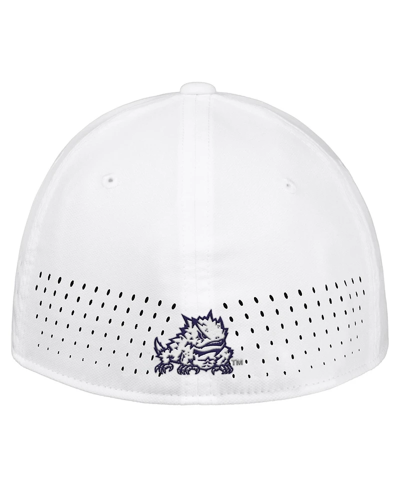 Nike Men's White Tcu Horned Frogs 2026 On-Field AeroBill SwooshFlex Dri-fit Hat