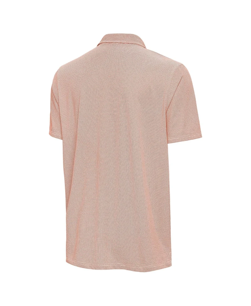 Antigua Men's Orange/White Baltimore Orioles Pave Polo Shirt