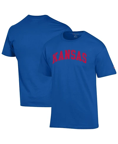 Champion Men's Royal Kansas Jayhawks Basic Arch T-Shirt