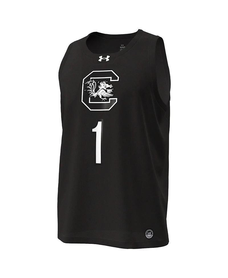 Under Armour Women's Black South Carolina Gamecocks 1 Replica Basketball Jersey