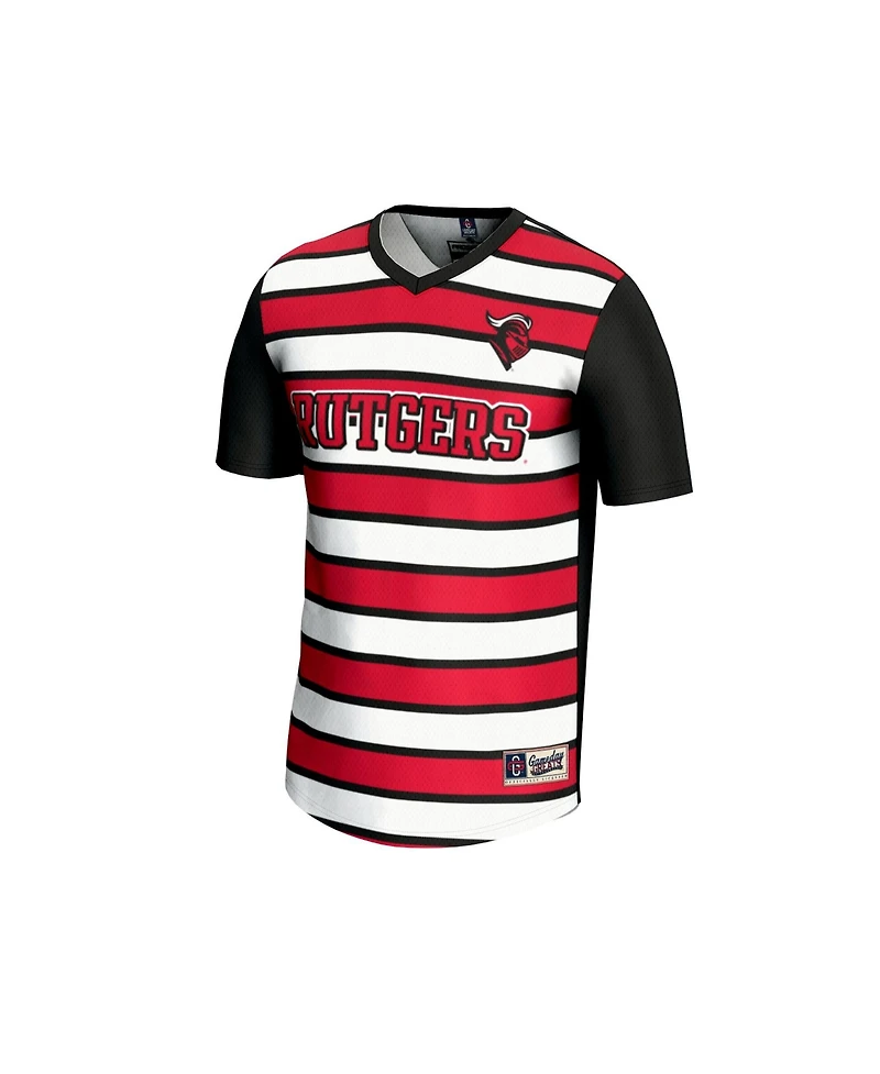 Gameday Greats Big Boys and Girls 1 Black Rutgers Scarlet Knights Lightweight Soccer Fashion Jersey