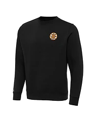 Antigua Men's Black Boston Bruins Victory Pullover Sweatshirt