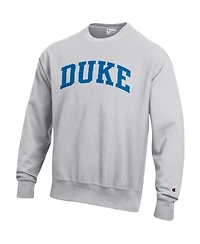 Champion Men's Gray Duke Blue Devils Reverse Weave Fleece Sweatshirt