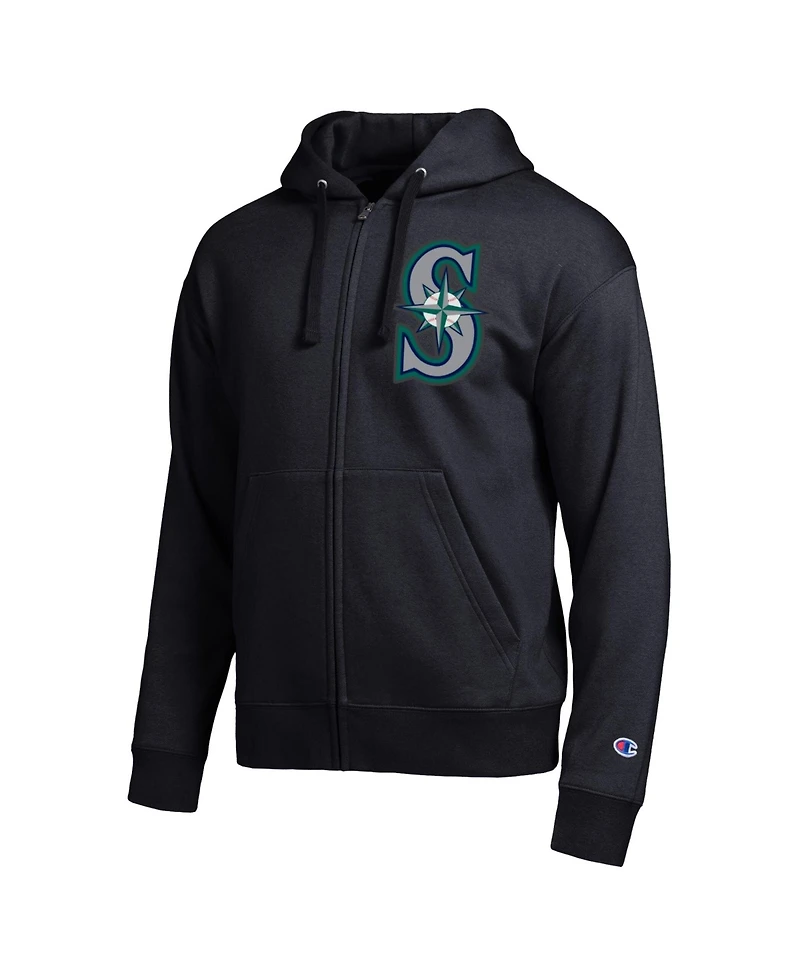 Champion Men's Black Seattle Mariners All-Star Full-Zip Hoodie