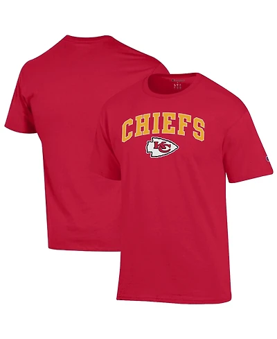 Champion Men's Red Kansas City Chiefs Arch Over Logo T-Shirt