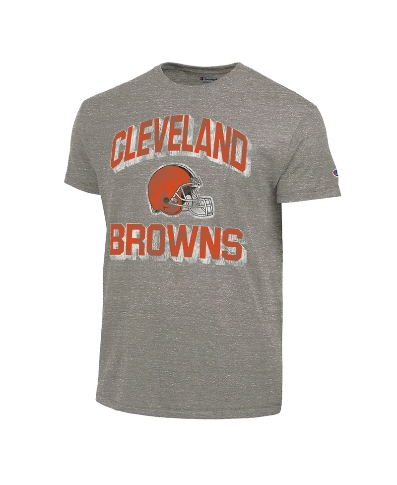 Champion Men's Charcoal Cleveland Browns Ultimate Tri-Blend T-Shirt