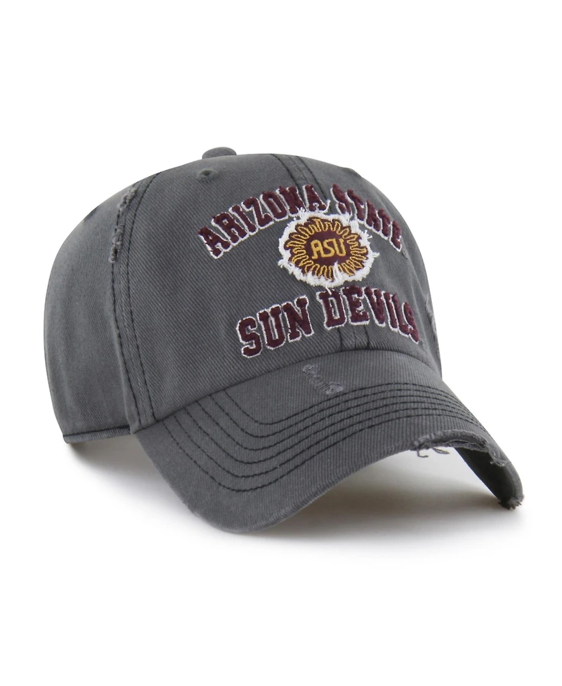 '47 Brand Men's and Women's Charcoal Arizona State Sun Devils Well-Worn Seymore Clean Up Adjustable Hat