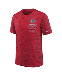 Nike Big Boys and Girls Red Kansas City Chiefs Sideline Velocity Dri-fit T-Shirt