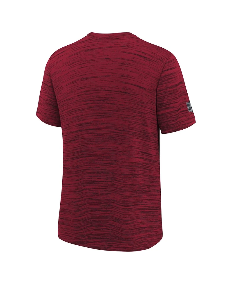 Nike Big Boys and Girls Scarlet San Francisco 49ers Sideline Velocity Dri-fit T-Shirt