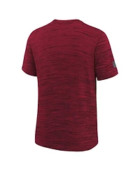 Nike Big Boys and Girls Scarlet San Francisco 49ers Sideline Velocity Dri-fit T-Shirt