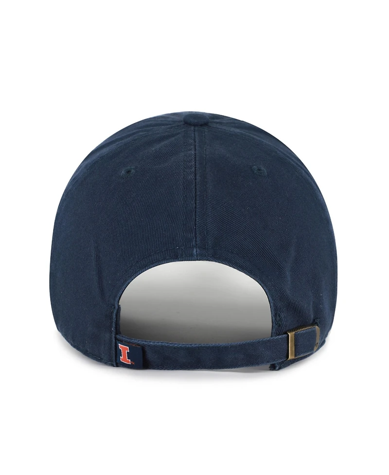 '47 Brand Men's Navy Illinois Fighting Illini Clean Up Adjustable Hat