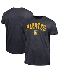 Champion Men's Black Pittsburgh Pirates Cooperstown Wordmark Lockup Tri-Blend T-Shirt
