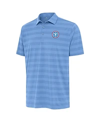 Antigua Men's Light Blue Tennessee Titans Tunnel Polo Shirt