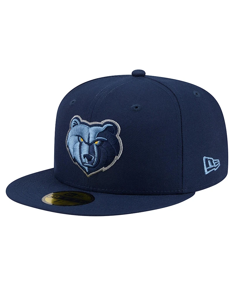 New Era Men's Navy Memphis Grizzlies Team 59FIFTY Fitted Hat