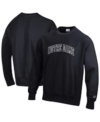 Champion Men's Black Notre Dame Fighting Irish Reverse Weave Crewneck Sweatshirt