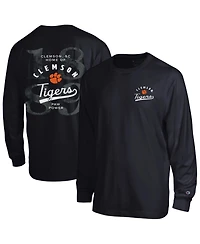 Champion Men's Black Clemson Tigers Laminated All-Star Long sleeves T-Shirt