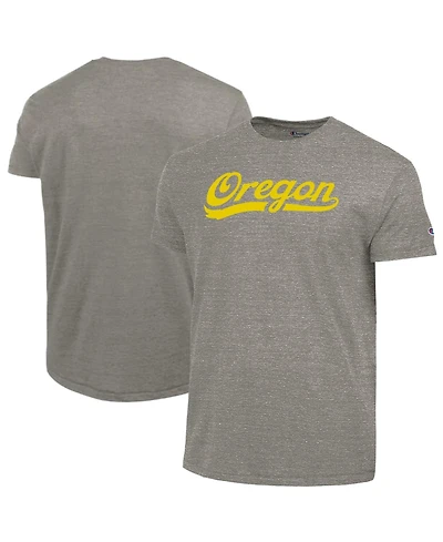 Champion Men's Charcoal Oregon Ducks Vintage Triumph Tri-Blend T-Shirt