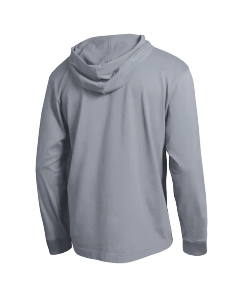 Champion Men's Heather Gray Oklahoma Sooners High Motor All-Star Long sleeves Hooded T-Shirt