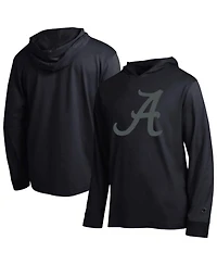 Champion Men's Black Alabama Crimson Tide Tonal All-Star Long sleeves Hooded T-Shirt
