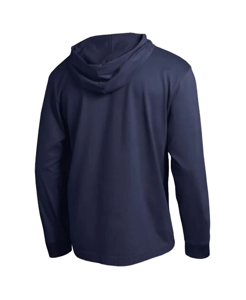 Champion Men's Navy Michigan Wolverines Tonal All-Star Long sleeves Hooded T-Shirt