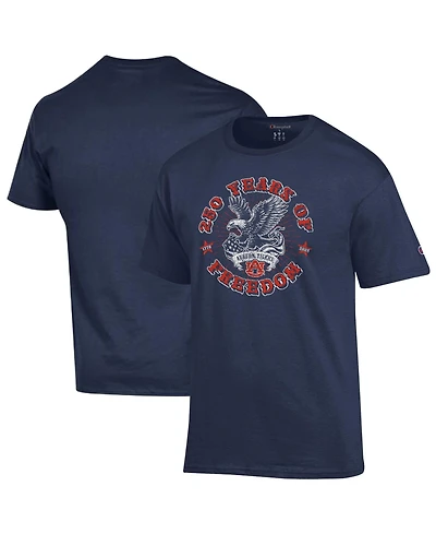 Champion Men's Navy Auburn Tigers Americana 250 Years of Freedom Tonal T-Shirt