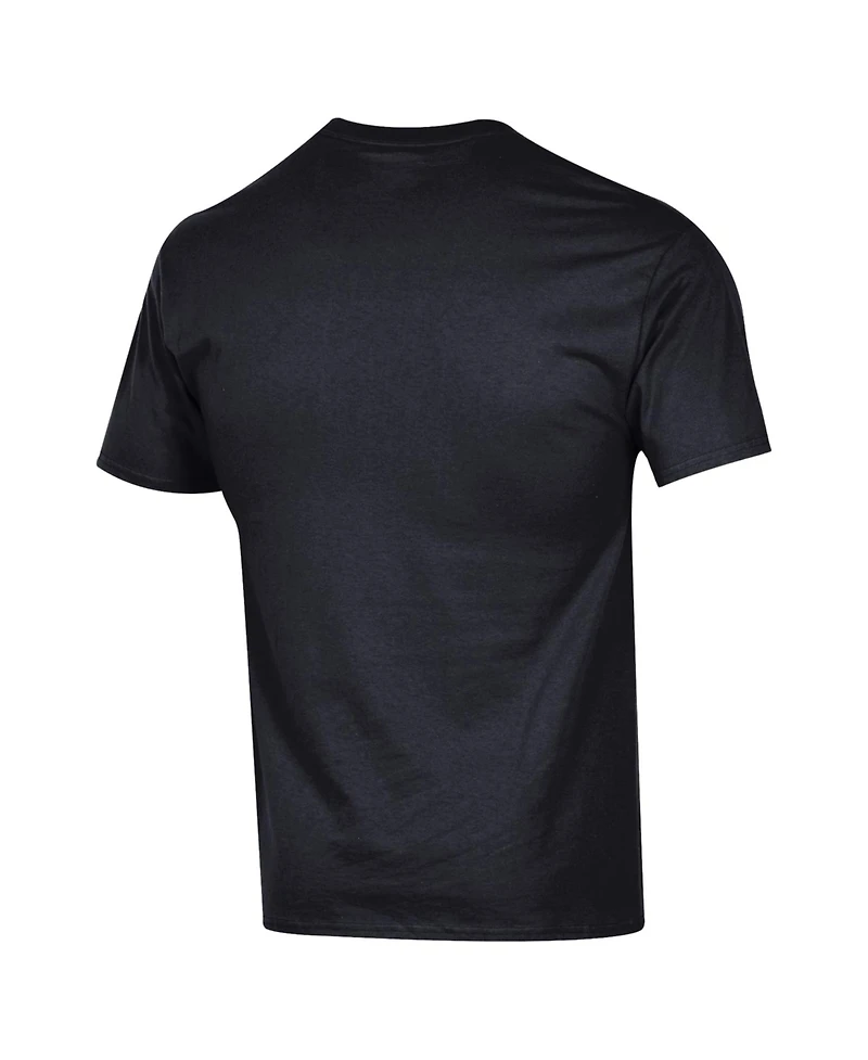 Champion Men's Black San Antonio Spurs Jersey Cotton T-Shirt