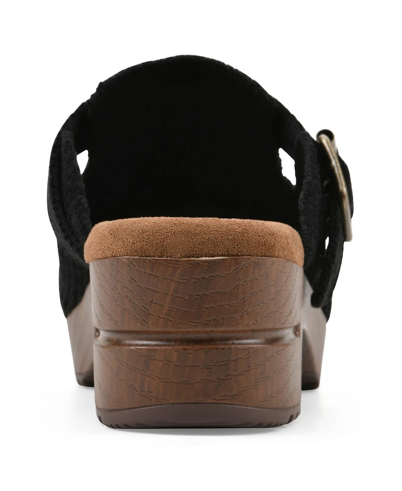 White Mountain Women's Bistros Platform Mule Clogs