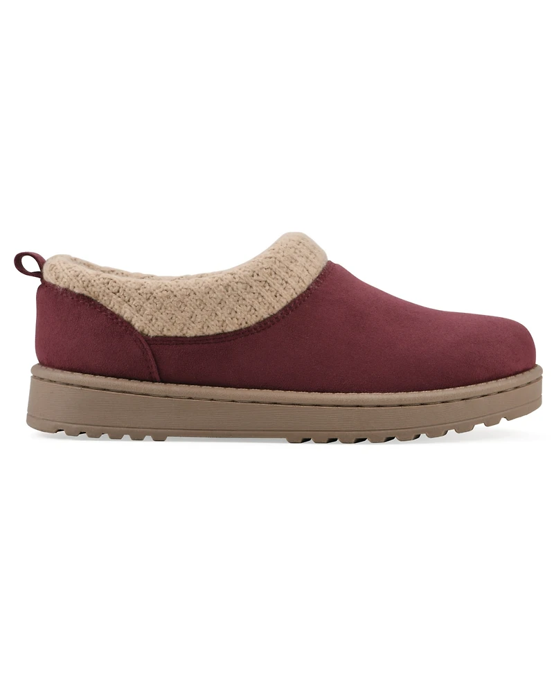 White Mountain Women's Iceboat Slip-On Clog Slippers