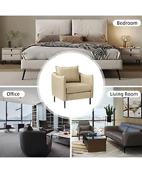 Hope Comfy Living Room Armchair with Metal Legs