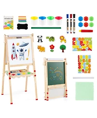 Sugift 3-in-1 Double-Sided Art Easel with Paper Roll