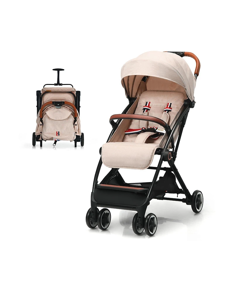Slickblue Toddler Lightweight Aluminum Frame Stroller with Net