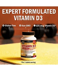 BioSchwartz Vitamin D3 5000 Iu 125 mcg Chewable Tablets, 90 Count
