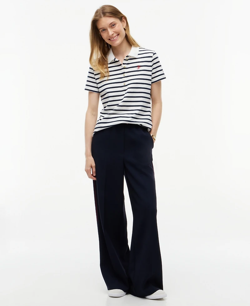 Tommy Hilfiger Women's Script Logo Polo T-Shirt