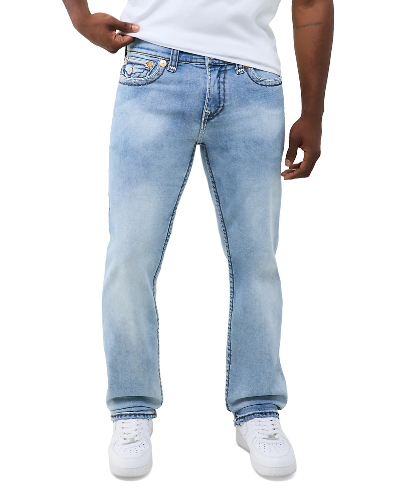 True Religion Men's Ricky Super T Flap Straight Jeans