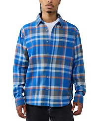 True Religion Men's Flannel Plaid Shirt
