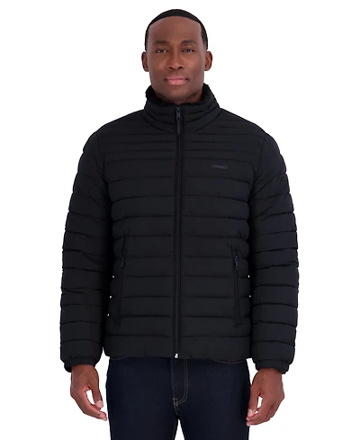 Calvin Klein Men's Stand Collar Sherpa Mid Puffer Jacket