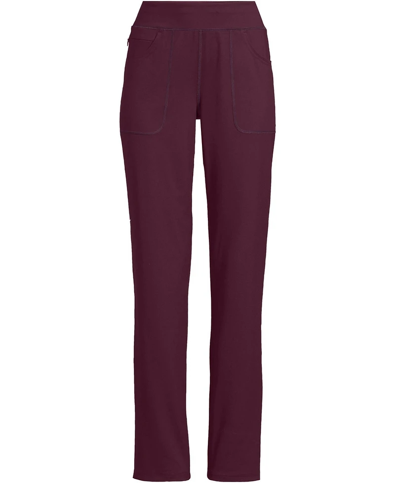 Lands' End Women's High-Rise Straight-Leg Five-Pocket Pants