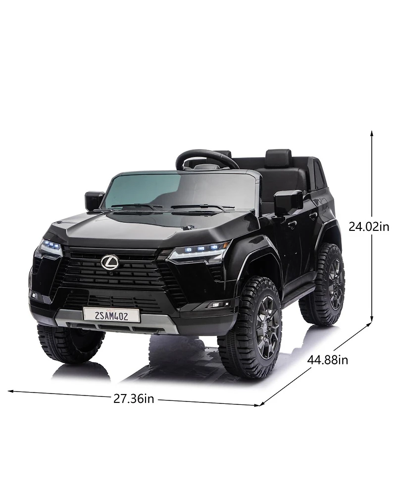 Yobtop 24V 2-Seater 2.4G Remote-Control Ride On Car, 110 lbs Capacity, Ages 3-6