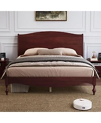 Streamdale Furniture Wooden Queen Bed Frame with Headboard