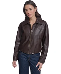 Levi's Women's Western Yoke Bubble Hem Bomber Jacket