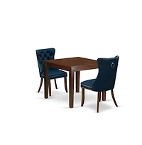 East West Furniture 3 Piece Dinette Set for Small Spaces
