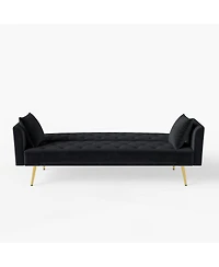 Streamdale Furniture Velvet Convertible Sleeper Sofa