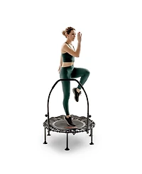Sunny Health and Fitness Active Fitness Trampoline with Adjustable Handlebar