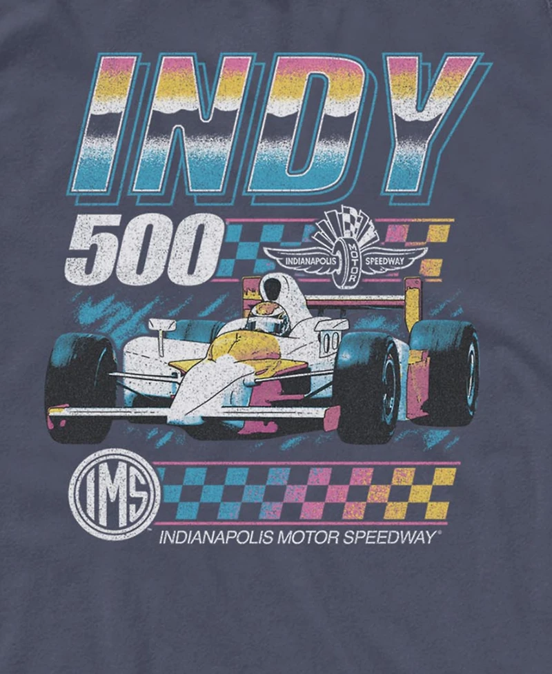 Fifth Sun Men's Indy 500 Retro Race Car Graphic Tank Top