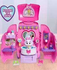 Minnie Mouse Groom & Go Pet Salon Lights and Sounds 16-Piece Playset, Ages 3+